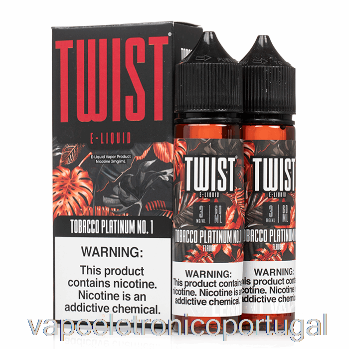 Vape Eletrônico Tabaco Platina No. 1 - Twist E-líquido - 120ml 18mg